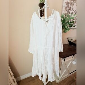 Elegant White Women's Dress
